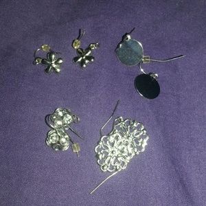 4 set dangling earrings