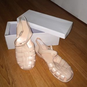 Nude Jelly shoes!