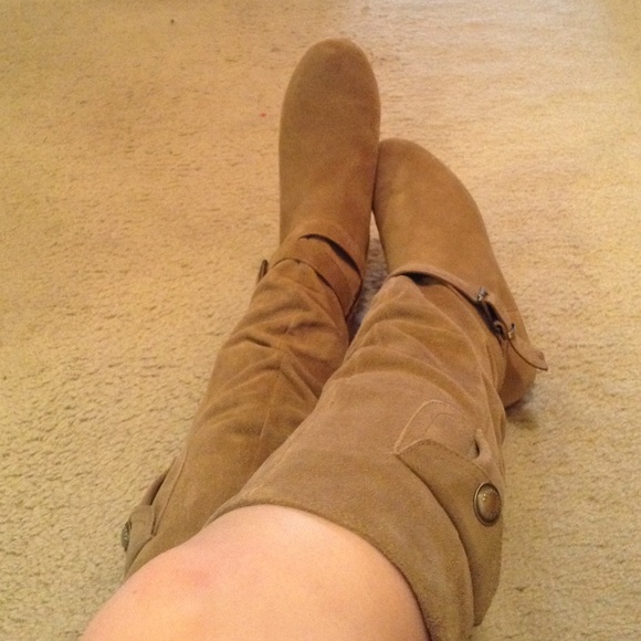 BCBGeneration Tan Boots with Pockets