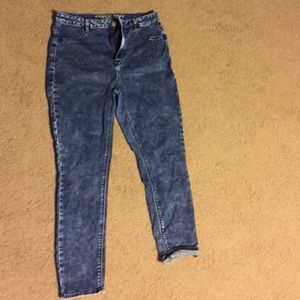 AEO sky-high acid wash jogging