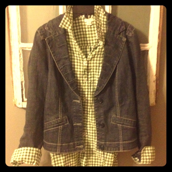 CAbi denim blazer