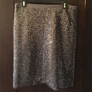 Jcrew sequin pencil skirt