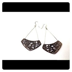 Faire Collection laser cut chandelier earrings