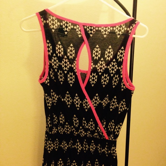 Printed high-low dress XS