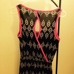 Printed high-low dress XS