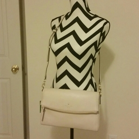 NWT Kate Spade beige / cream leather bag