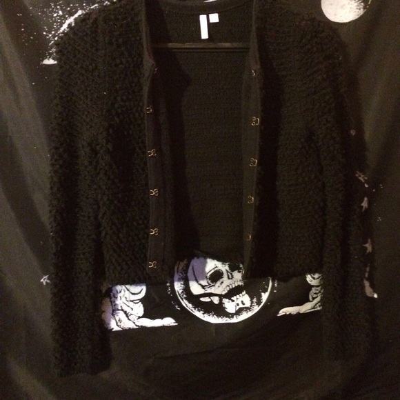 Black cardigan