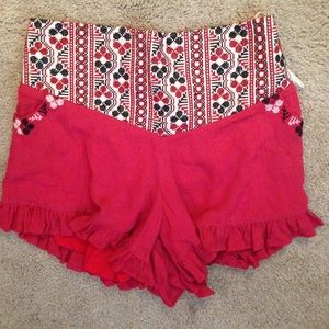 NWT Judith March ruffle shorts
