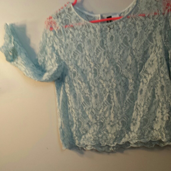 Baby Blue Lacy Shirt