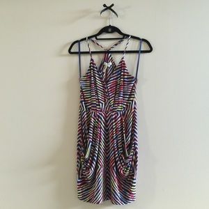 BCBGeneration patterned racerback minidress