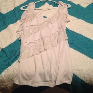 Short sleeve white shirt!