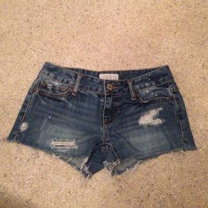 Denim shorts