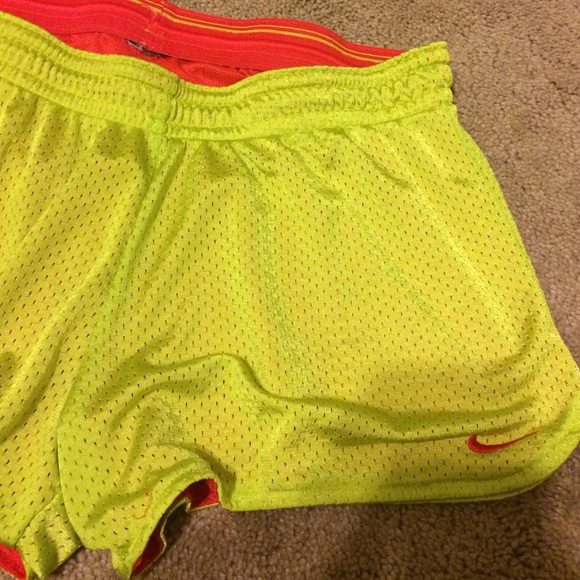 Lime colored Nike Shorts - Picture 2 of 2
