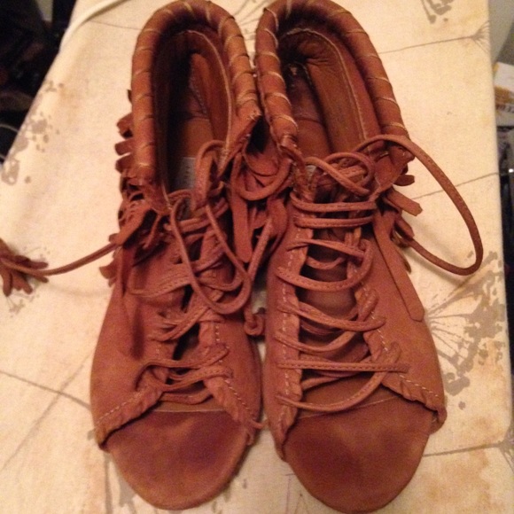 Zara brand fringe Moccasins