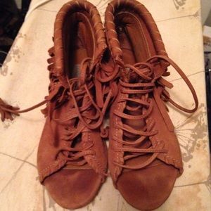 Zara brand fringe Moccasins
