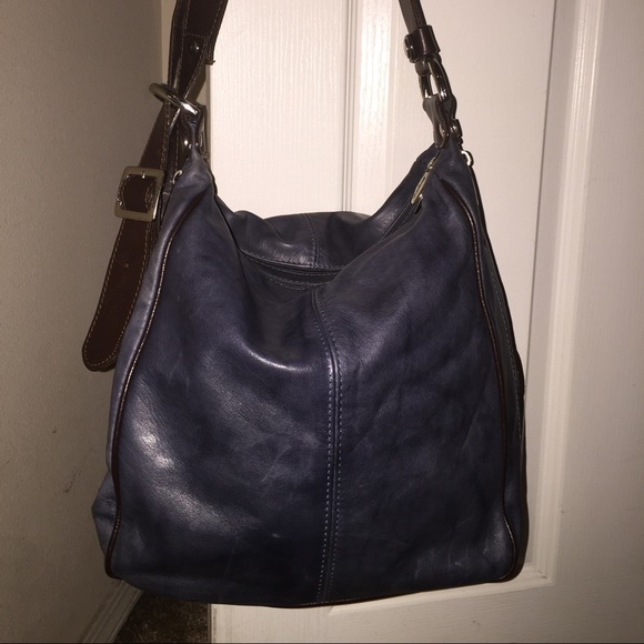Cristina Leather double zip hobo