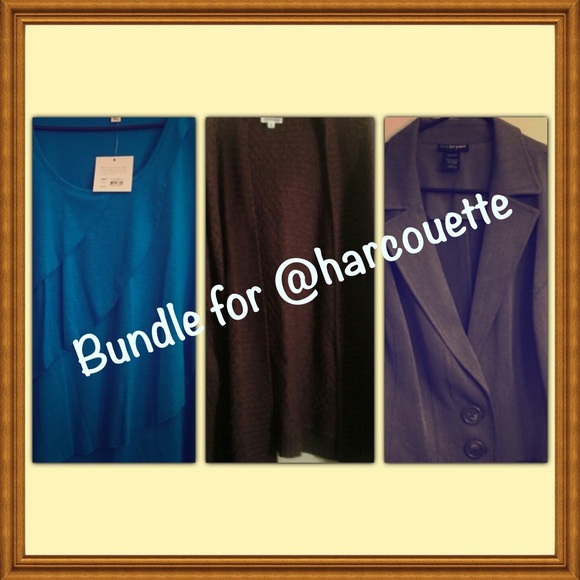 Bundle for @harcouette. Three items