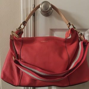 Dimoni coral leather bag