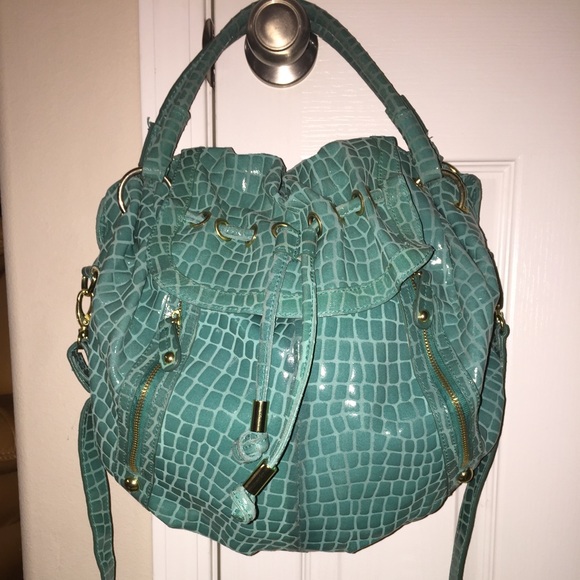 Hype Teal Leather Bag