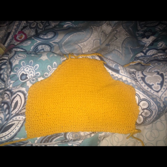 Handmade crochet crop tops