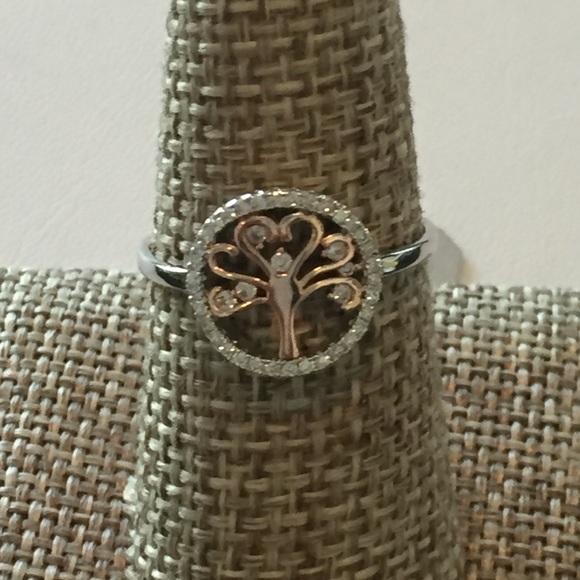 Tree of Life Ring with CZ