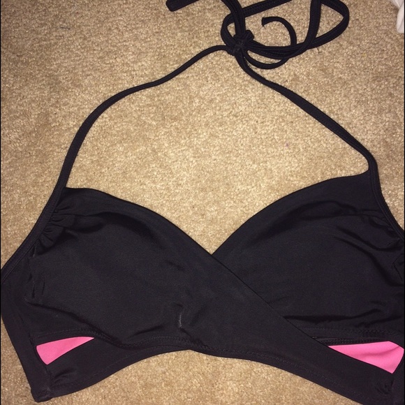 Victoria's Secret pink- black swimsuite