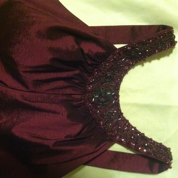 Burgundy Gala Dress