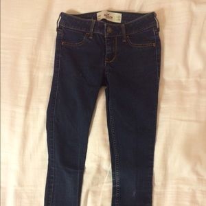 hollister super skinny jeans dark wash 00