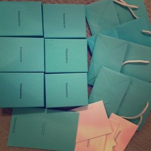 Tiffany gift boxes and bags