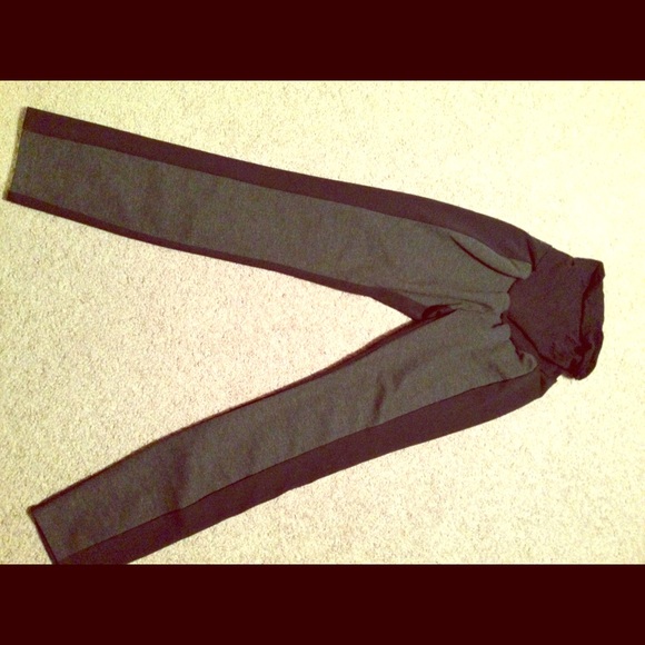 Black & Gray Maternity Leggings