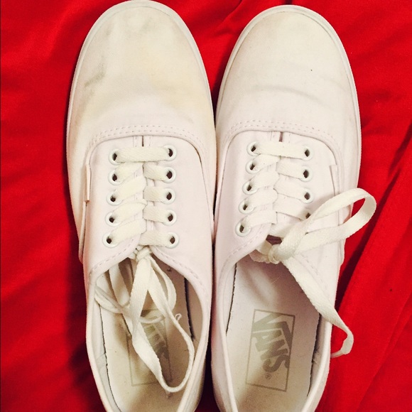 Slightly used white low pro vans