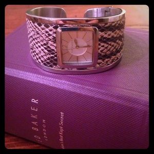 Ted Baker Silver Snakeskin Bracelet Watch