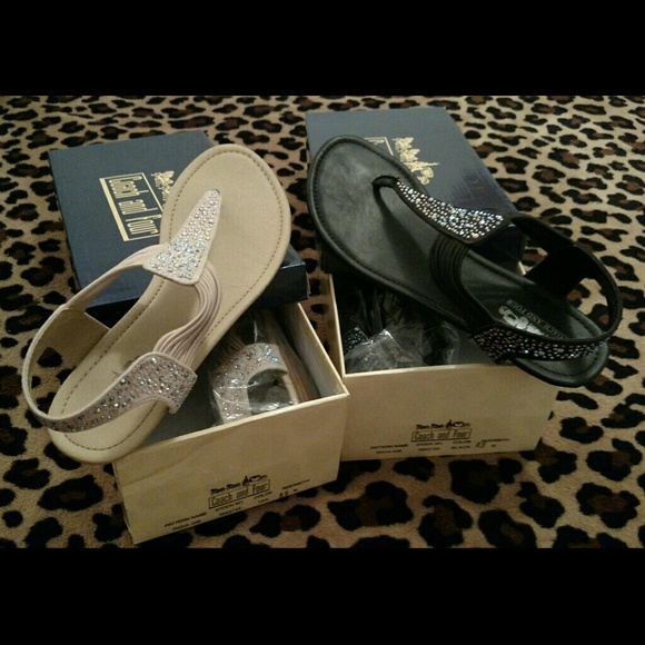 coach and four sandals