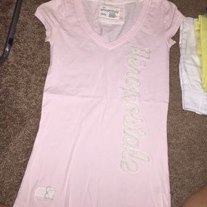 Aeropostale light pink v neck bluse