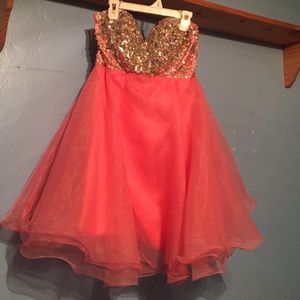 Pink baby doll dress