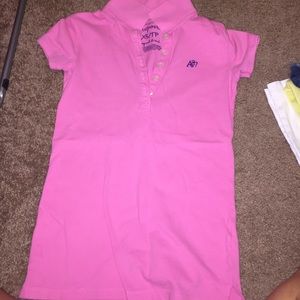 Xs pink areopostale polo shirt