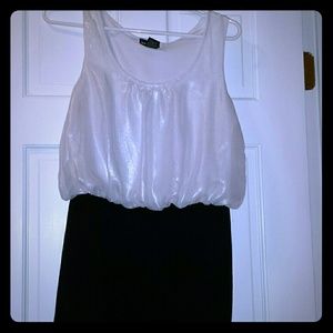 Wet seal white and black dress