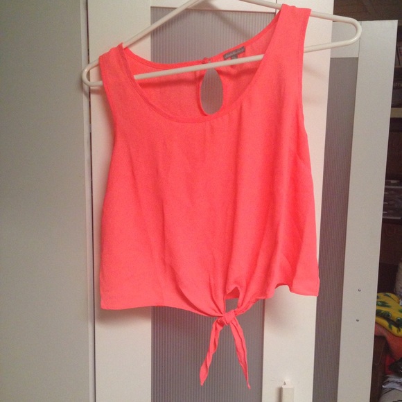 Cute Neon Coral Tank Top