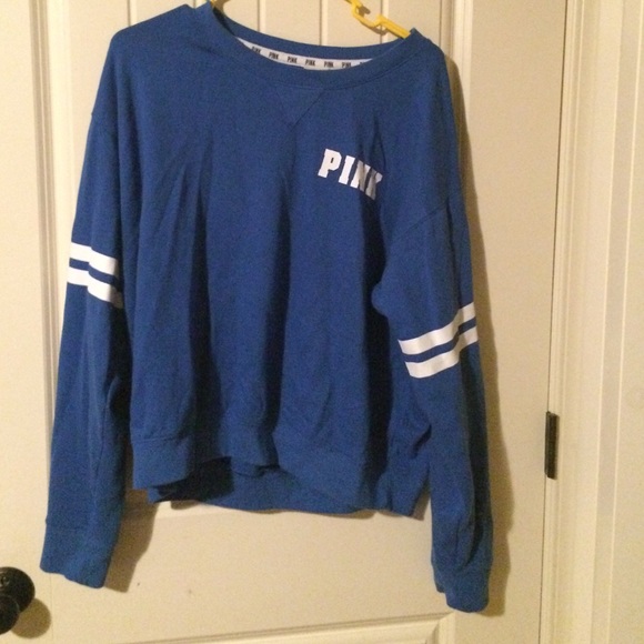 blue pink varsity crew