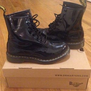 Shiny Black Dr Martens