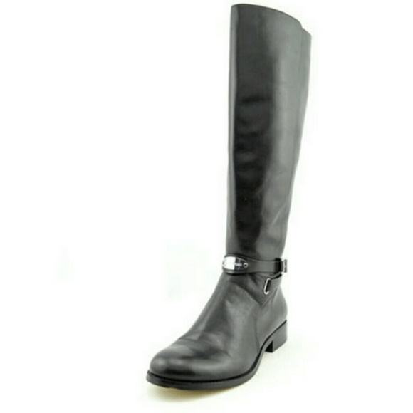 WOMENS MICHAEL KORS ARLEY LEATHER BOOTS 6M