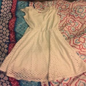 White floral dress
