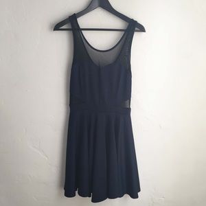 Foreign Exchange Navy Flair Cocktail Dress