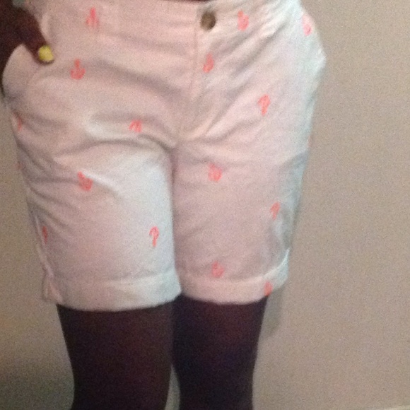 White Anchor Shorts