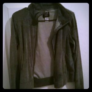 Grey zip up sweater