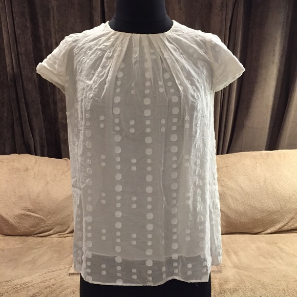Vince Camuto Cotton Sheer Top - Picture 1 of 3