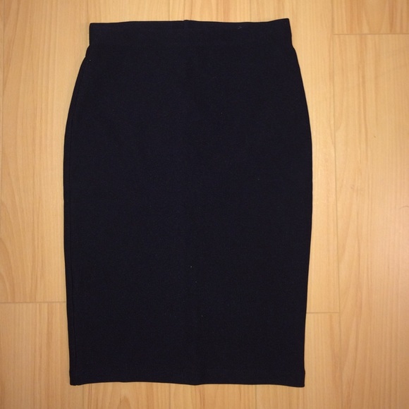Forever 21 Midi Ribbed Pencil Skirt