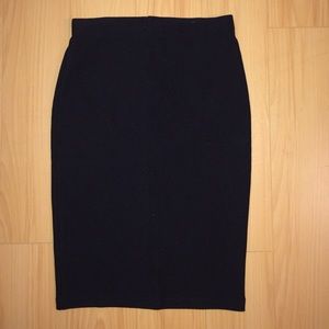 Forever 21 Midi Ribbed Pencil Skirt