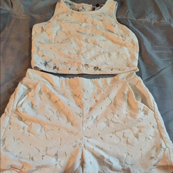Crop top & shorts