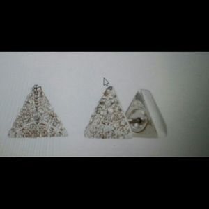 Double-sided Studs, Silver